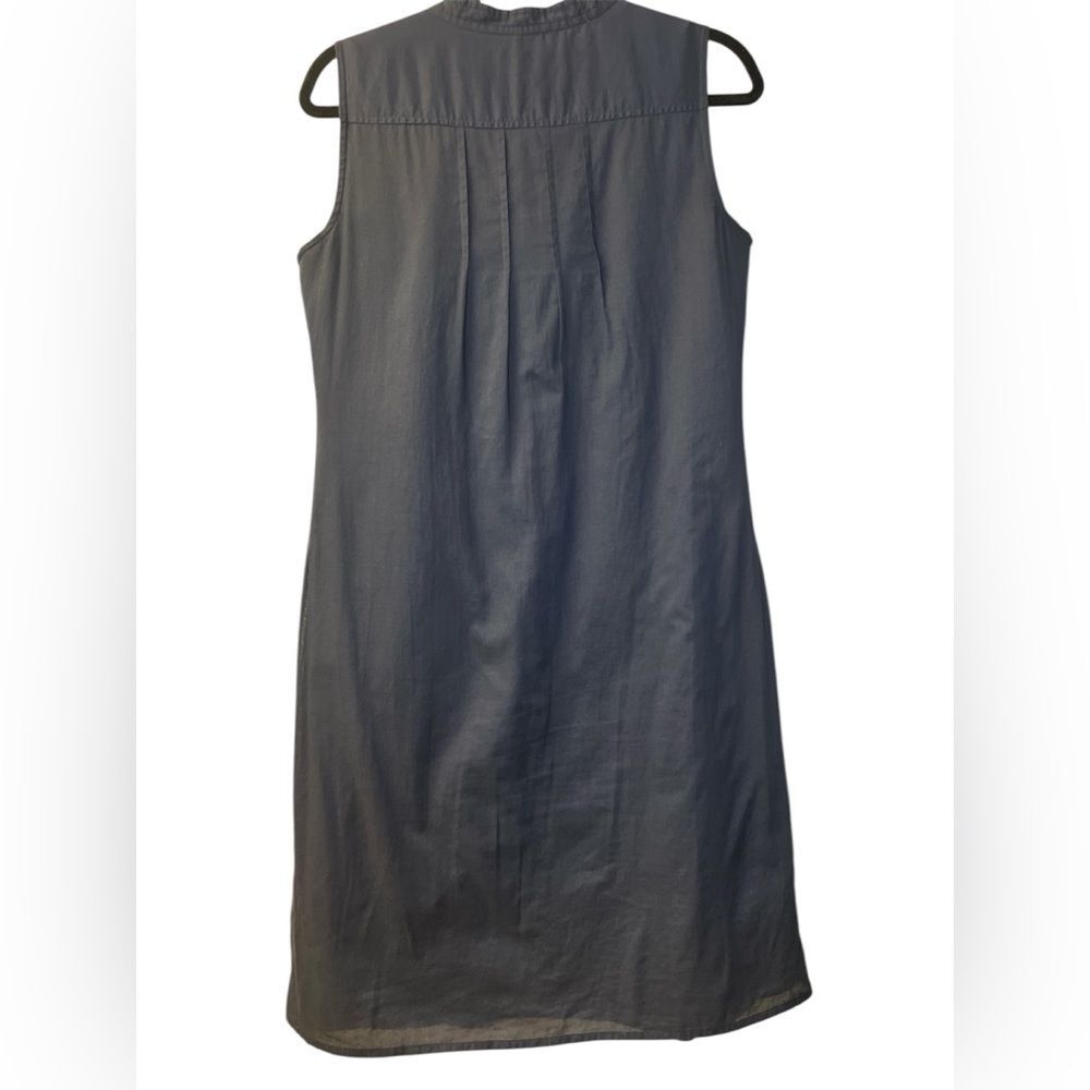Lands End Navy Blue Sleeveless Lined Pintuck Pleats Dress - Size‎ 6 - Picture 4 of 7
